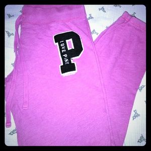 Pink sweatpants